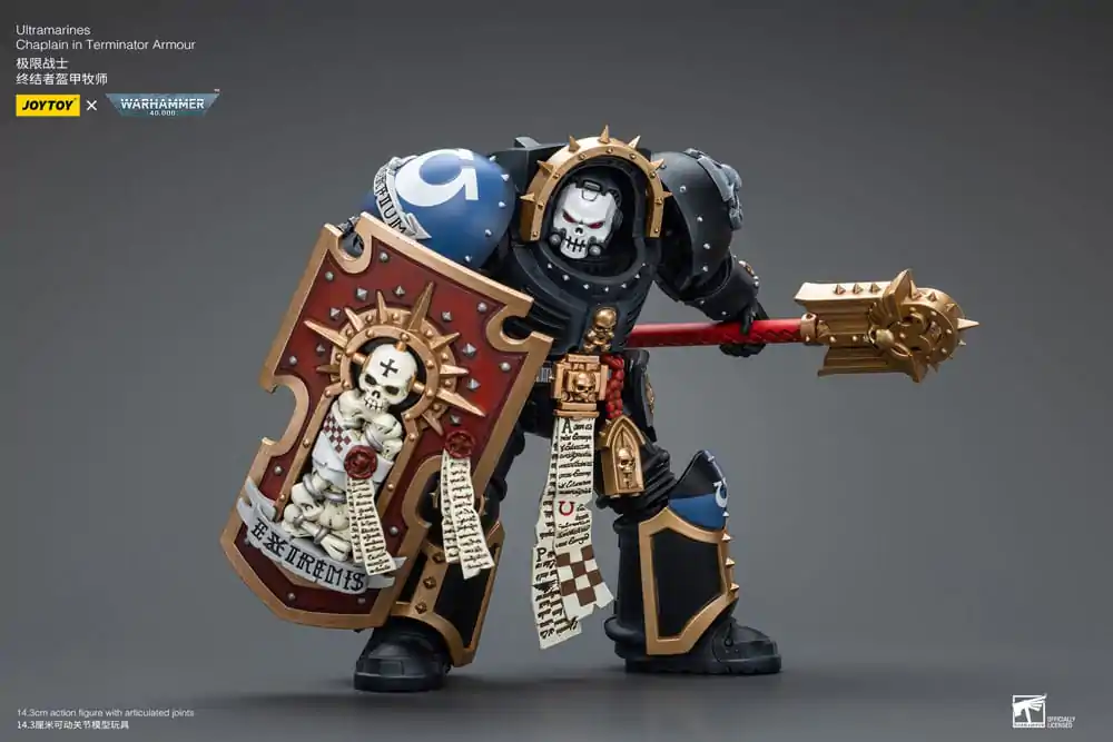 Warhammer 40k akčná figúrka 1/18 Ultramarines Chaplain v Terminator brnení 12 cm termékfotó