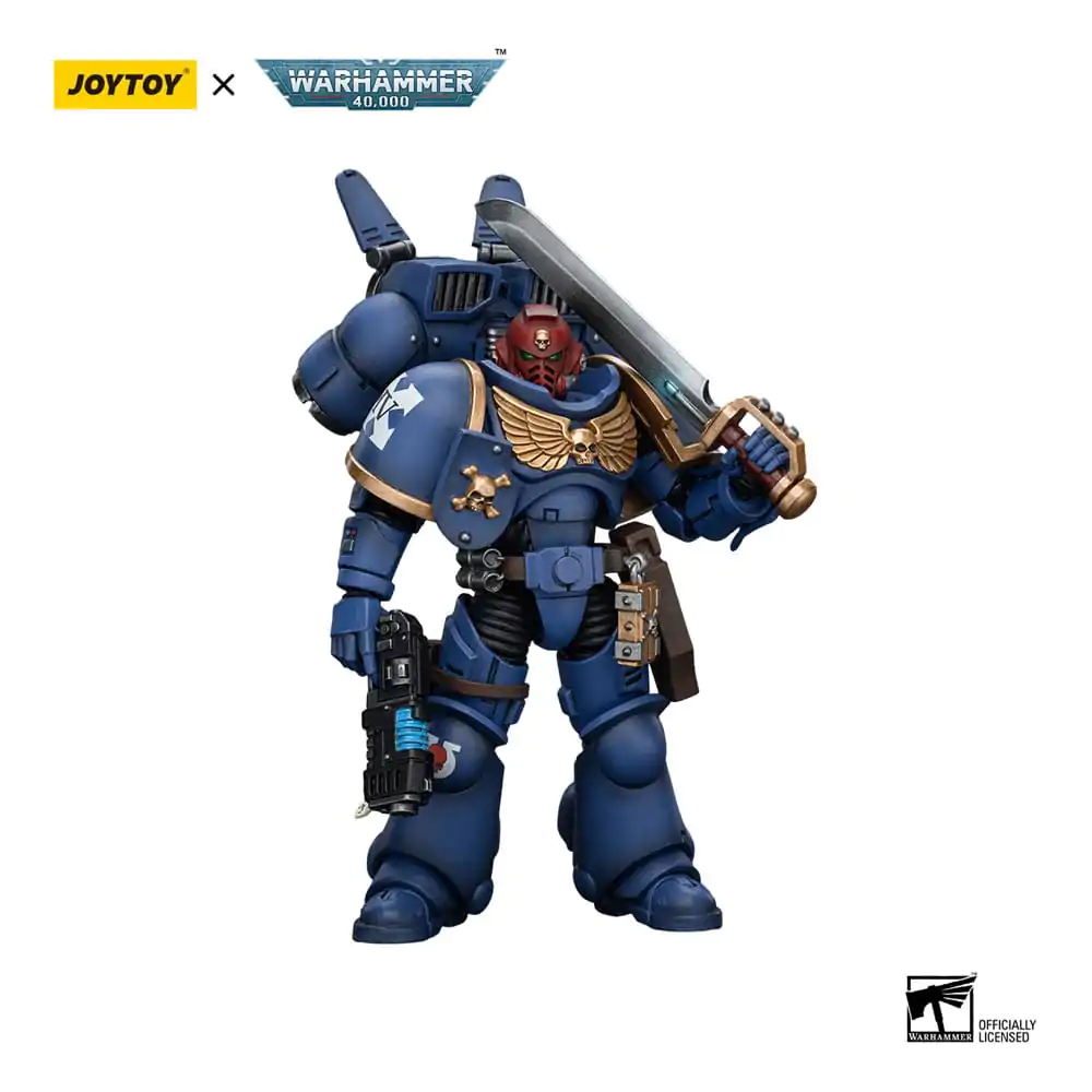 Akčná figúrka Warhammer 40k 1/18 Ultramarines Jump Pack Intercessors Sergeant s plazmovou pištoľou a energetickým mečom 12 cm termékfotó