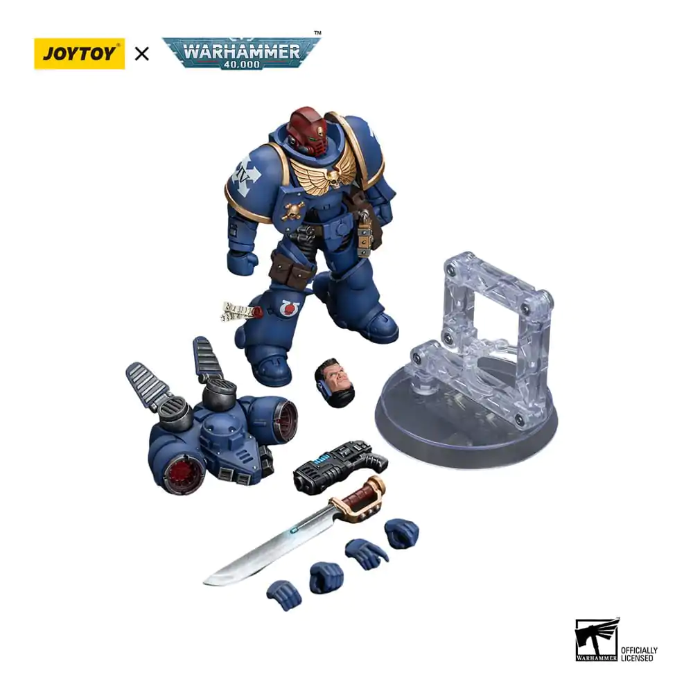 Akčná figúrka Warhammer 40k 1/18 Ultramarines Jump Pack Intercessors Sergeant s plazmovou pištoľou a energetickým mečom 12 cm termékfotó