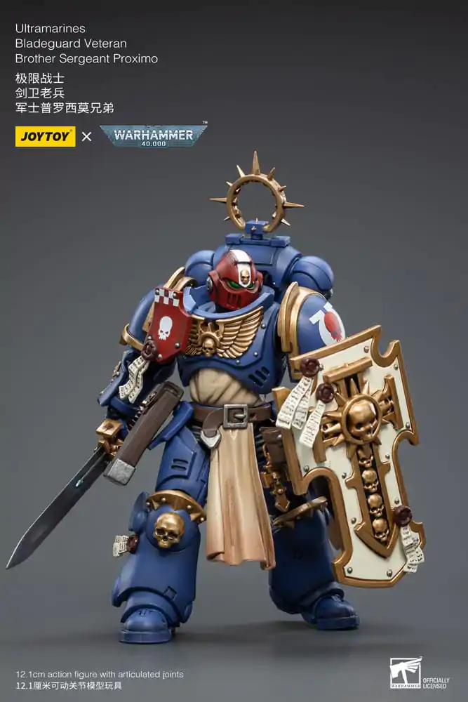 Warhammer 40k Akčná figúrka 1/18 Ultramarines Bladeguard Veteran Brother Sergeant Proximo 12 cm produktová fotografia