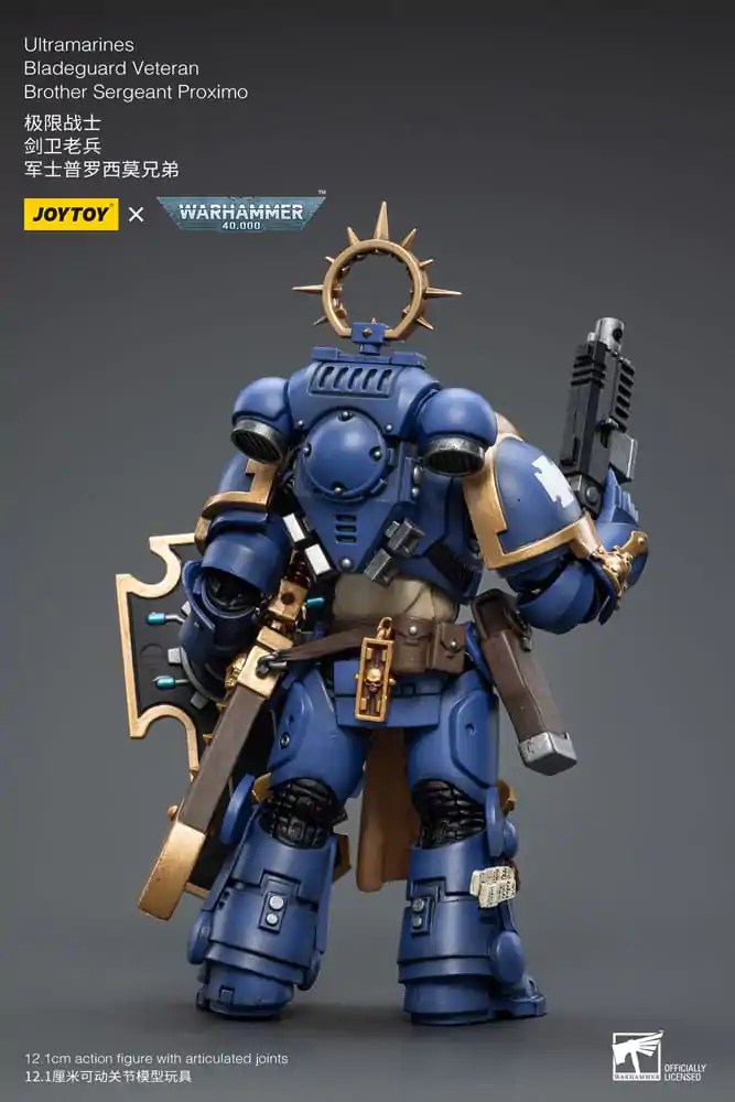 Warhammer 40k Akčná figúrka 1/18 Ultramarines Bladeguard Veteran Brother Sergeant Proximo 12 cm produktová fotografia