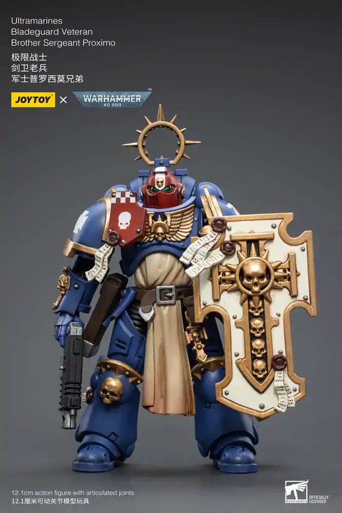 Warhammer 40k Akčná figúrka 1/18 Ultramarines Bladeguard Veteran Brother Sergeant Proximo 12 cm produktová fotografia