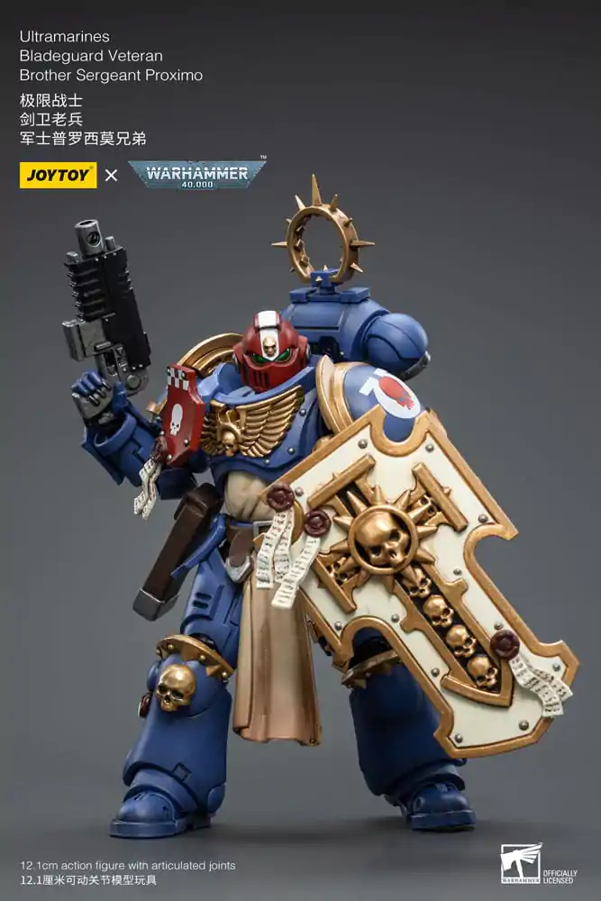 Warhammer 40k Akčná figúrka 1/18 Ultramarines Bladeguard Veteran Brother Sergeant Proximo 12 cm produktová fotografia