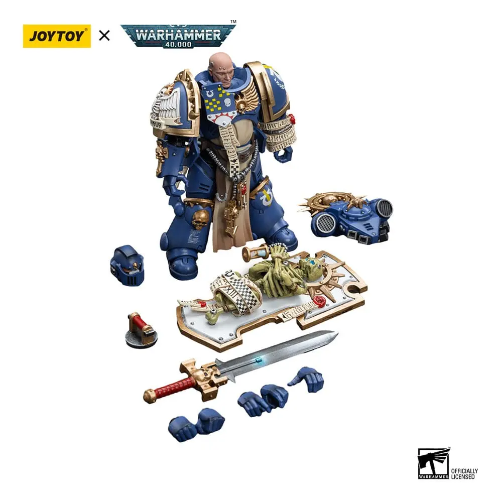 Warhammer 40k akčná figúrka 1/18 Ultramarines Primaris kapitány Relic pajzzsal és karddal 12 cm termékfotó