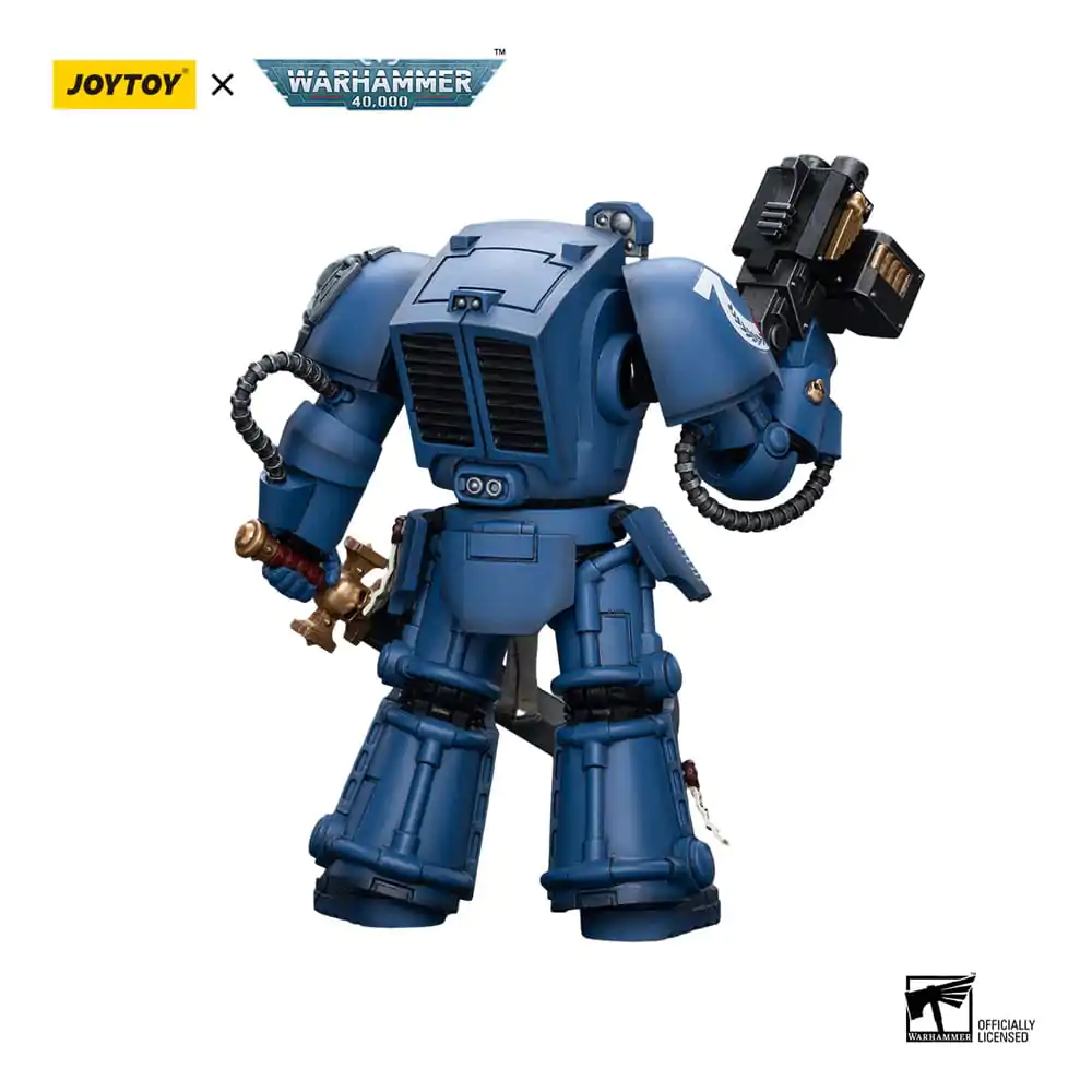 Warhammer 40k Akčná figúrka 1/18 Ultramarines Terminator Squad seržant so silovým mečom a Teleport Homerom 12 cm termékfotó