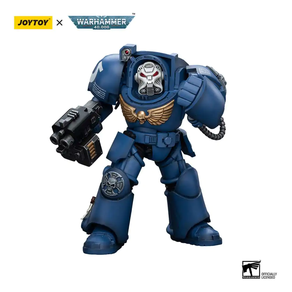 Warhammer 40k Akčná figúrka 1/18 Ultramarines Terminator Squad Terminator s Storm Bolter 12 cm produktová fotografia