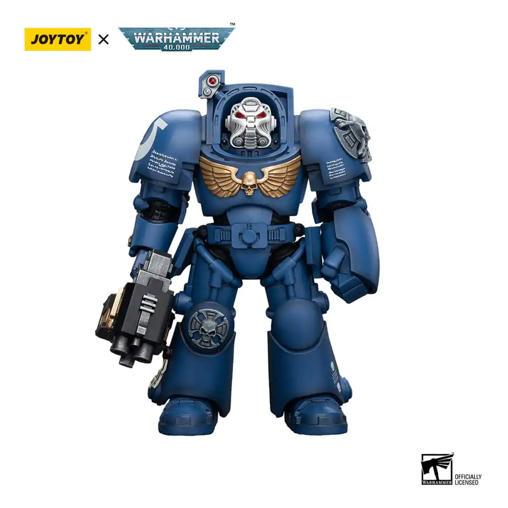Warhammer 40k Akčná figúrka 1/18 Ultramarines Terminator Squad Terminator s Storm Bolter 12 cm produktová fotografia