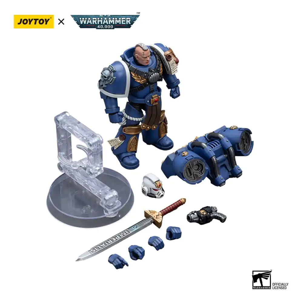 Warhammer 40k Akčná figúrka 1/18 Ultramarines Vanguard Veteran Sergeant 12 cm produktová fotografia