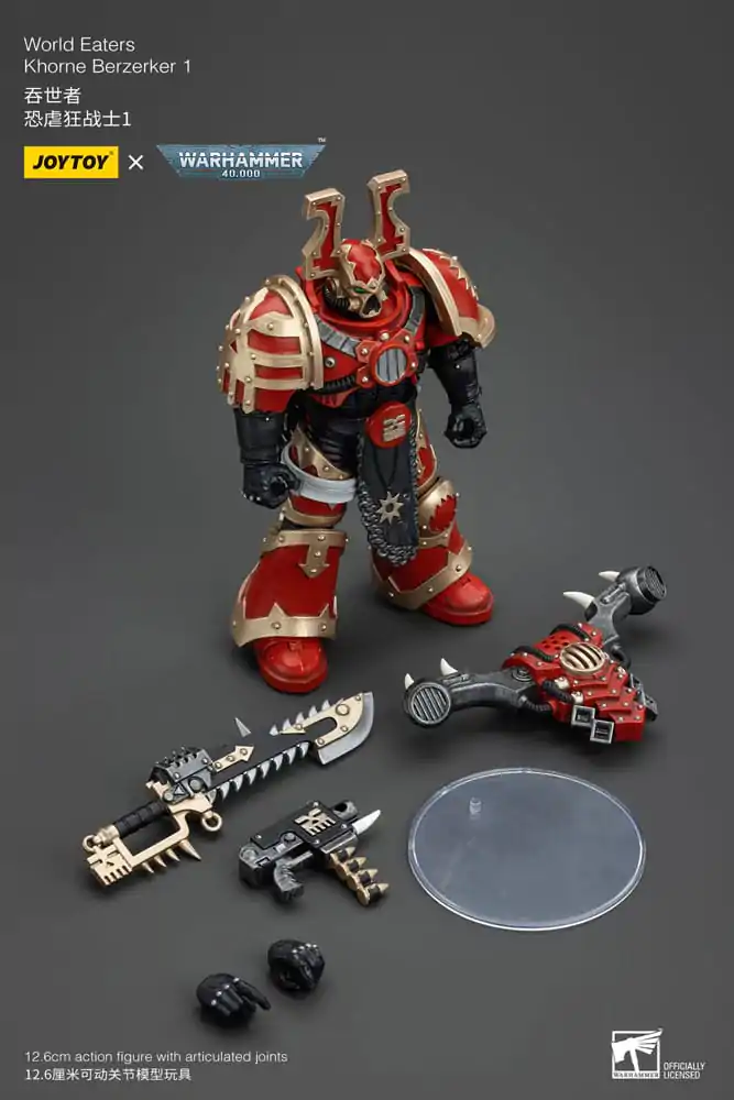 Warhammer 40k akčná figúrka 1/18 World Eaters Khorne Berzerker 1 cm termékfotó