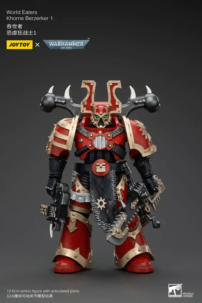 Warhammer 40k akčná figúrka 1/18 World Eaters Khorne Berzerker 1 cm termékfotó