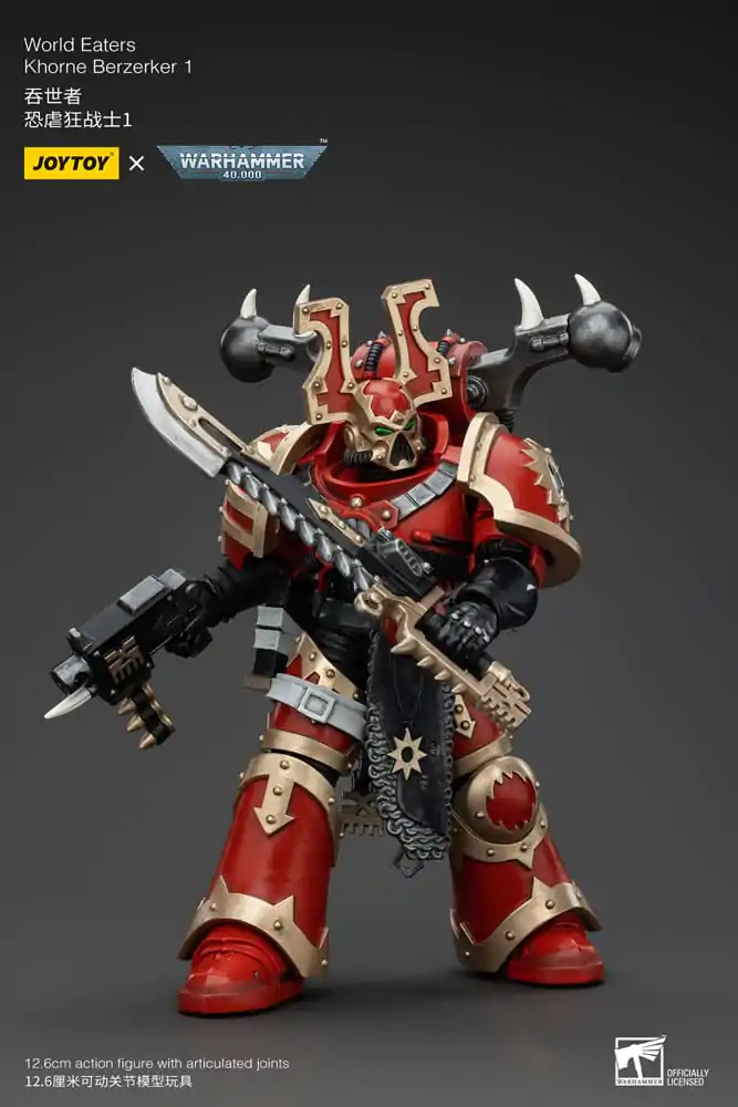 Warhammer 40k akčná figúrka 1/18 World Eaters Khorne Berzerker 1 cm termékfotó