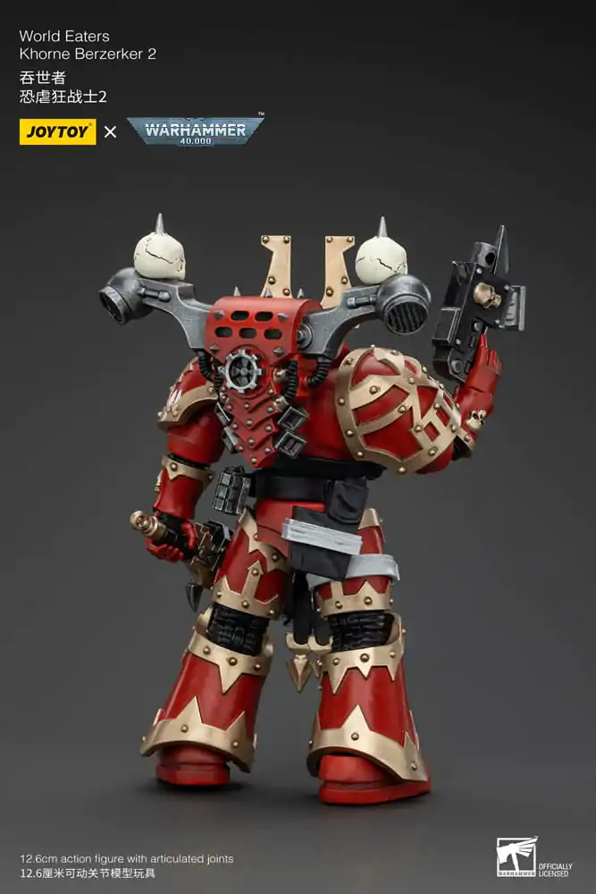 Warhammer 40k Akčná figúrka 1/18 World Eaters Khorne Berzerker 2 13 cm termékfotó