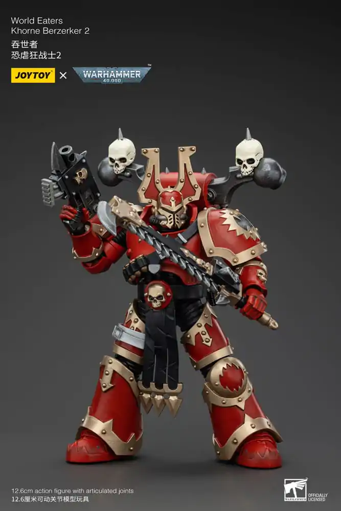 Warhammer 40k Akčná figúrka 1/18 World Eaters Khorne Berzerker 2 13 cm termékfotó