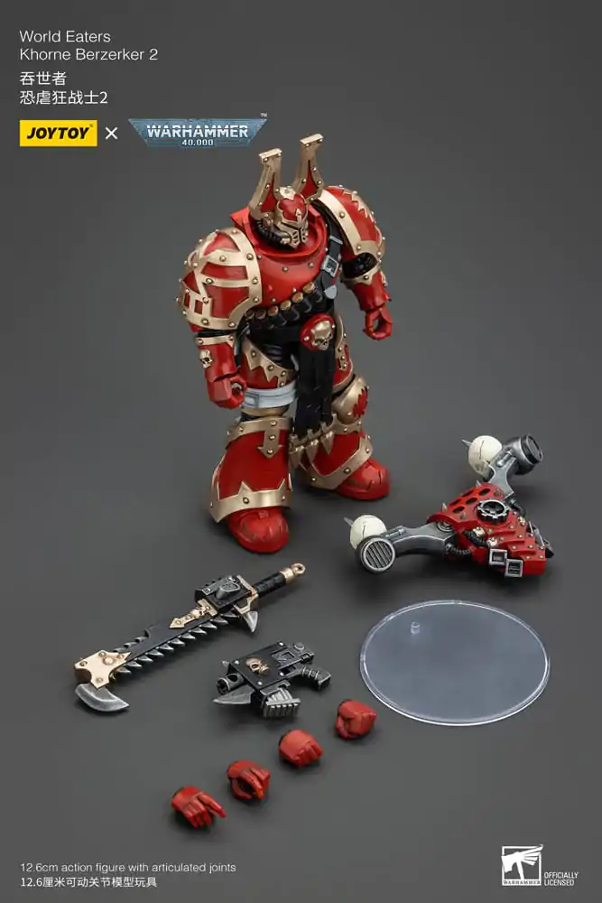 Warhammer 40k Akčná figúrka 1/18 World Eaters Khorne Berzerker 2 13 cm termékfotó