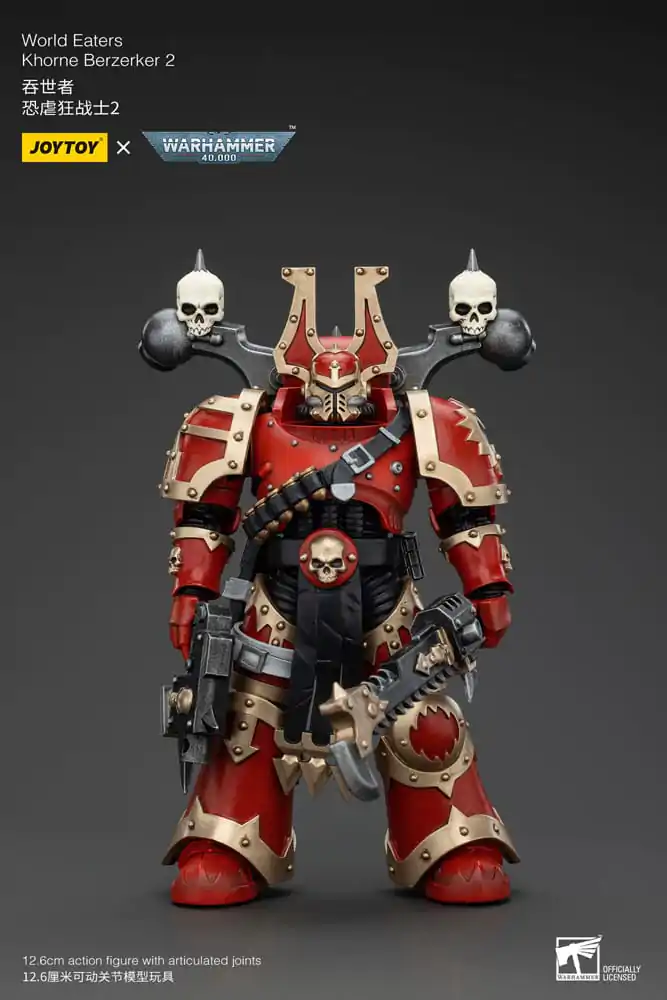 Warhammer 40k Akčná figúrka 1/18 World Eaters Khorne Berzerker 2 13 cm termékfotó