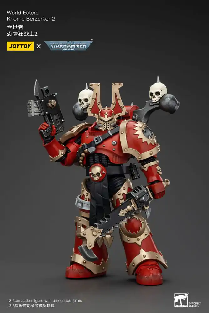 Warhammer 40k Akčná figúrka 1/18 World Eaters Khorne Berzerker 2 13 cm termékfotó