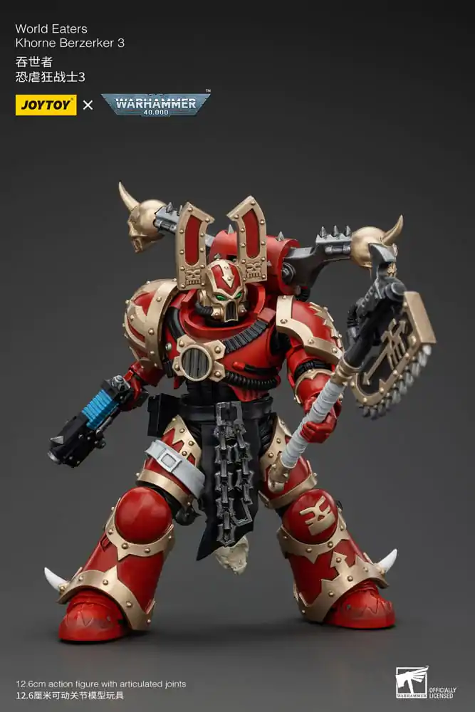 Warhammer 40k akčná figúrka 1/18 World Eaters Khorne Berzerker 3 13 cm termékfotó