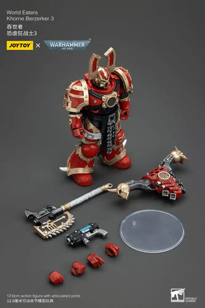 Warhammer 40k akčná figúrka 1/18 World Eaters Khorne Berzerker 3 13 cm termékfotó