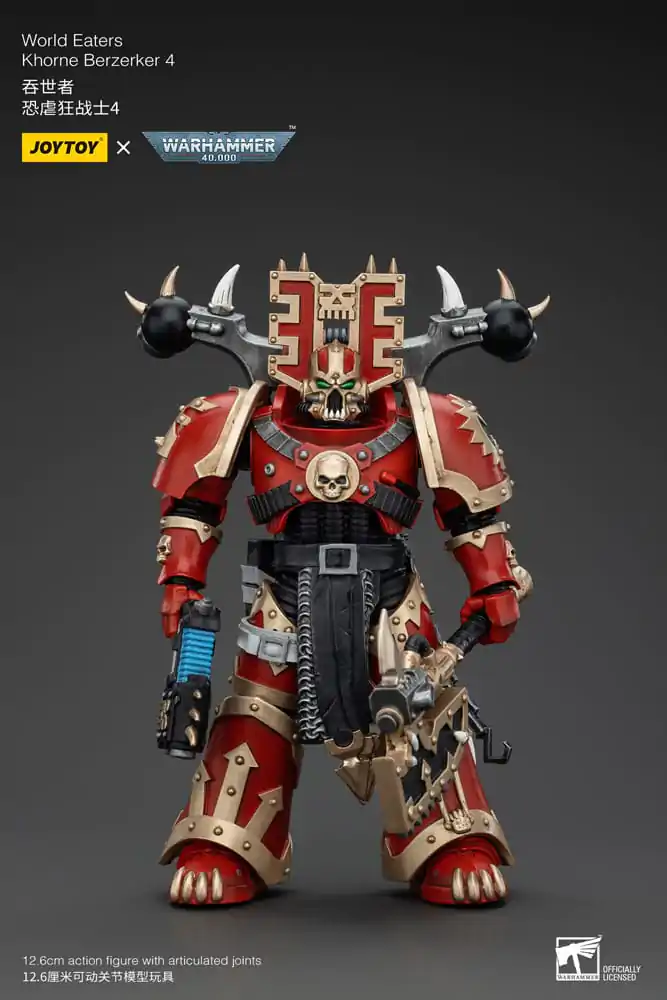 Warhammer 40k Akčná figúrka 1/18 World Eaters Khorne Berzerker 4 13 cm termékfotó