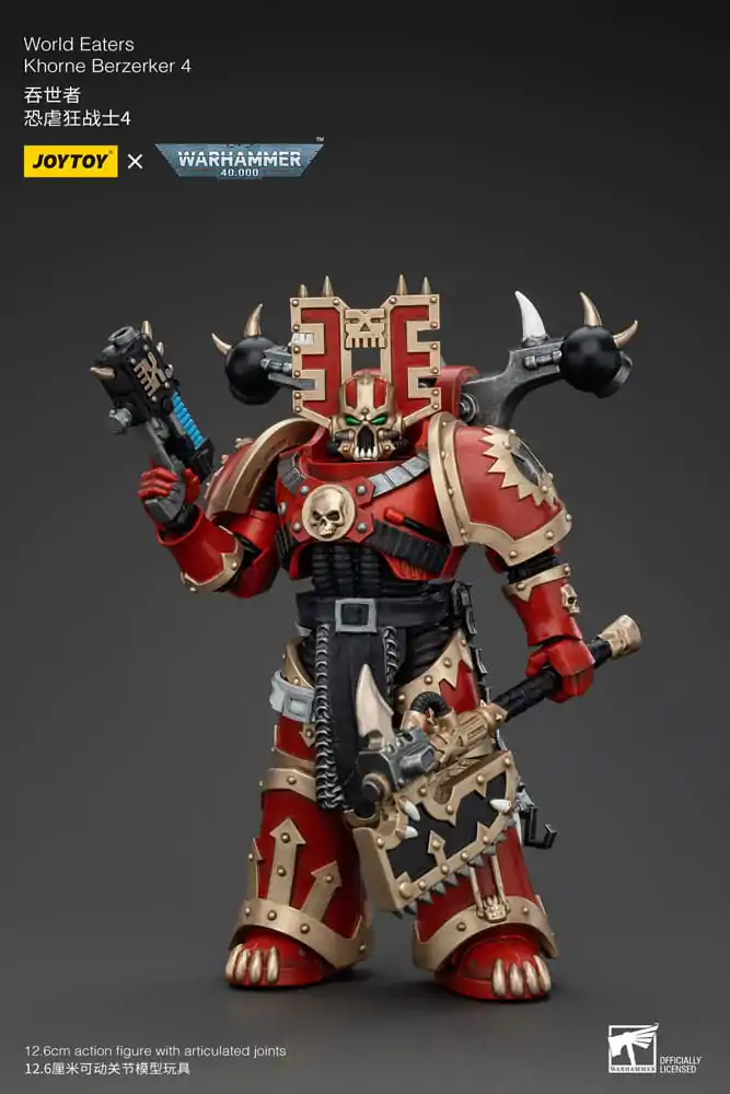 Warhammer 40k Akčná figúrka 1/18 World Eaters Khorne Berzerker 4 13 cm termékfotó