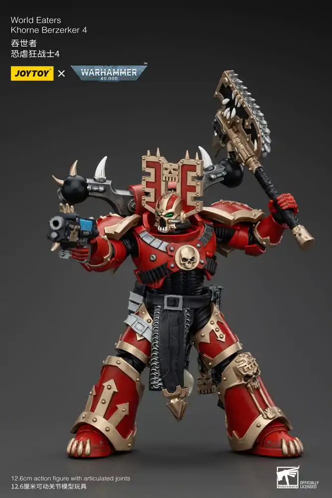 Warhammer 40k Akčná figúrka 1/18 World Eaters Khorne Berzerker 4 13 cm termékfotó