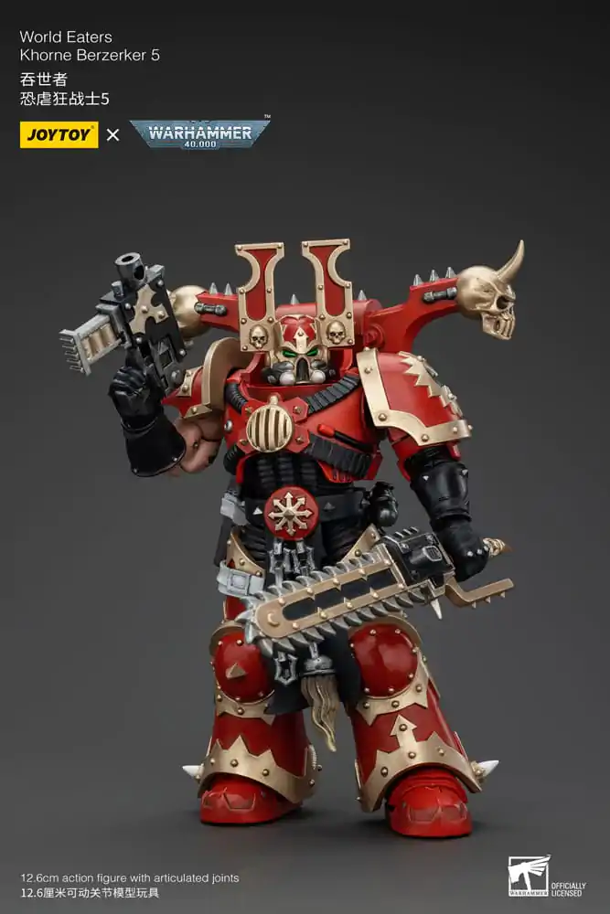 Warhammer 40k akčná figúrka 1/18 World Eaters Khorne Berzerker 5 13 cm termékfotó