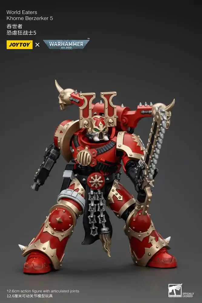 Warhammer 40k akčná figúrka 1/18 World Eaters Khorne Berzerker 5 13 cm termékfotó