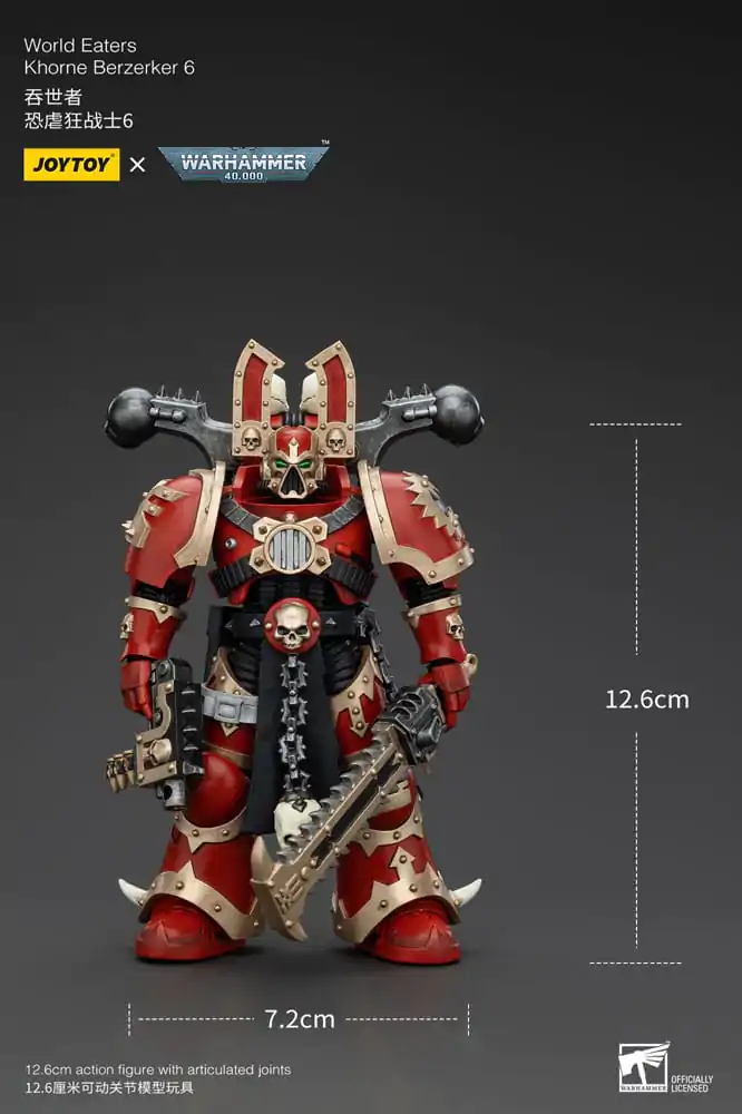 Warhammer 40k Akčná figúrka 1/18 World Eaters Khorne Berzerker 6 cm termékfotó