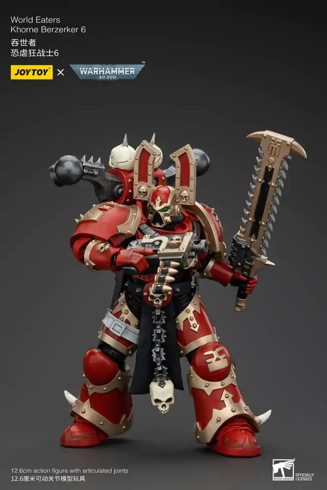 Warhammer 40k Akčná figúrka 1/18 World Eaters Khorne Berzerker 6 cm termékfotó