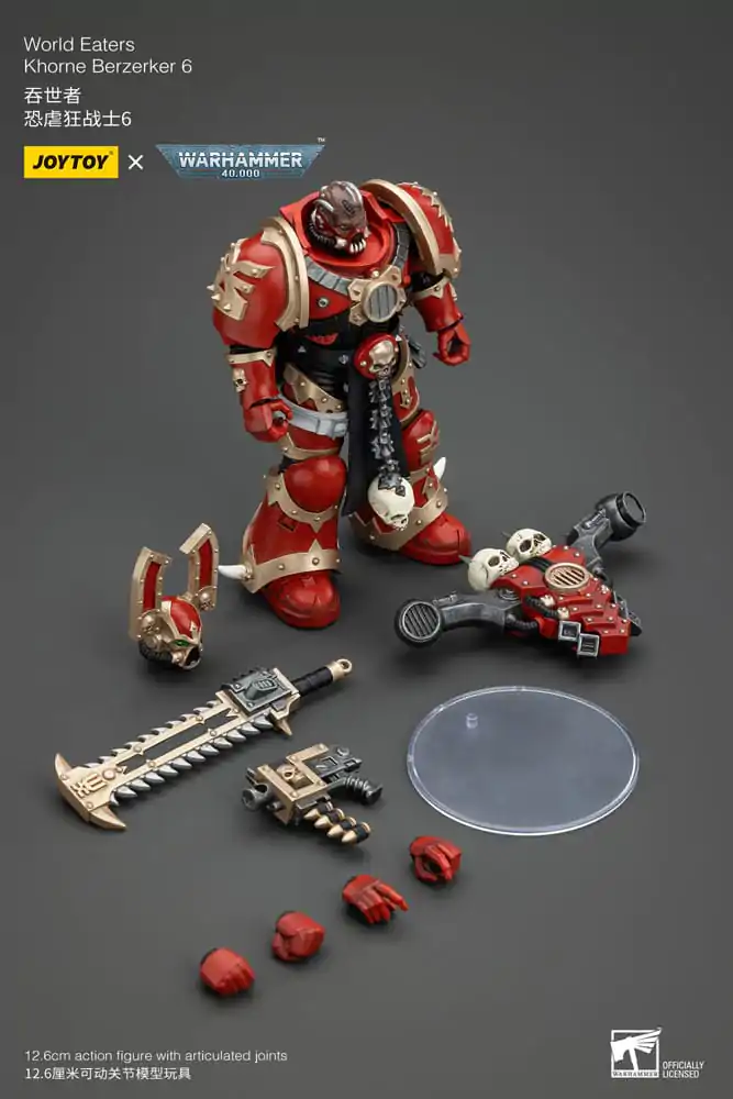 Warhammer 40k Akčná figúrka 1/18 World Eaters Khorne Berzerker 6 cm termékfotó