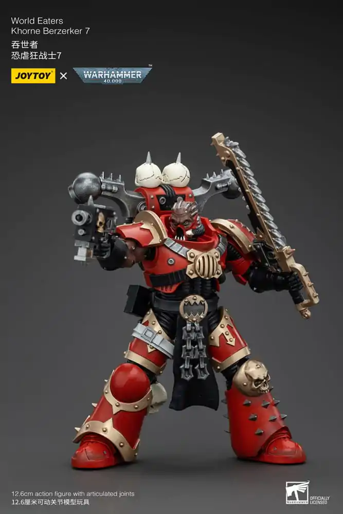 Warhammer 40k akčná figúrka 1/18 World Eaters Khorne Berzerker 7,13 cm termékfotó