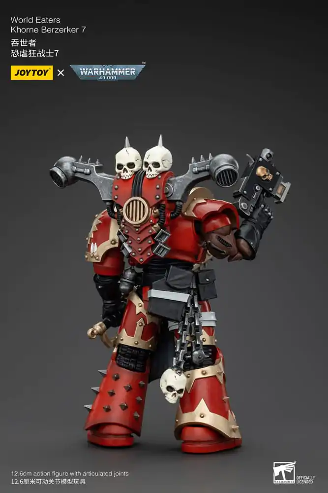 Warhammer 40k akčná figúrka 1/18 World Eaters Khorne Berzerker 7,13 cm termékfotó