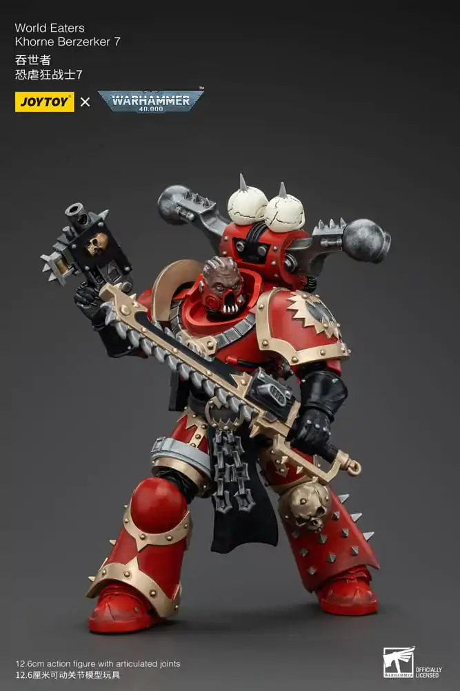 Warhammer 40k akčná figúrka 1/18 World Eaters Khorne Berzerker 7,13 cm termékfotó