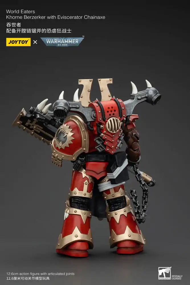 Warhammer 40k Akčná figúrka 1/18 World Eaters Khorne Berzerker s reťazovou sekerou Eviscerator 13 cm termékfotó