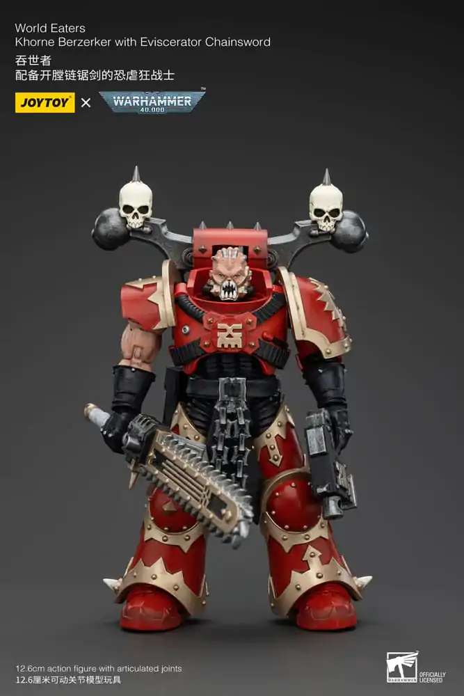 Warhammer 40k Akčná figúrka 1/18 World Eaters Khorne Berzerker with Eviscerator Chainsword 13 cm termékfotó