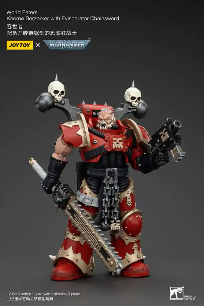 Warhammer 40k Akčná figúrka 1/18 World Eaters Khorne Berzerker with Eviscerator Chainsword 13 cm termékfotó