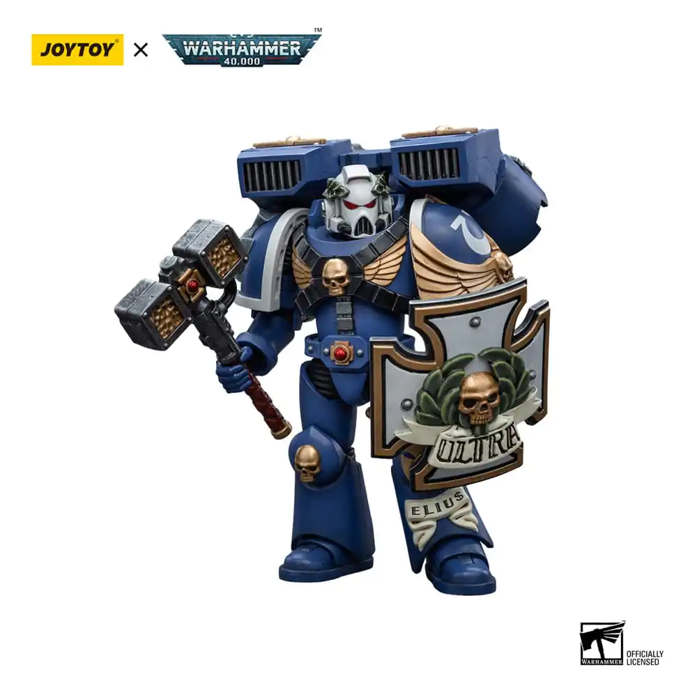 Warhammer 40k Akčná figúrka 1/18 Ultramarines Vanguard Veteran s Thunder Hammer a Storm Shield 12 cm produktová fotografia