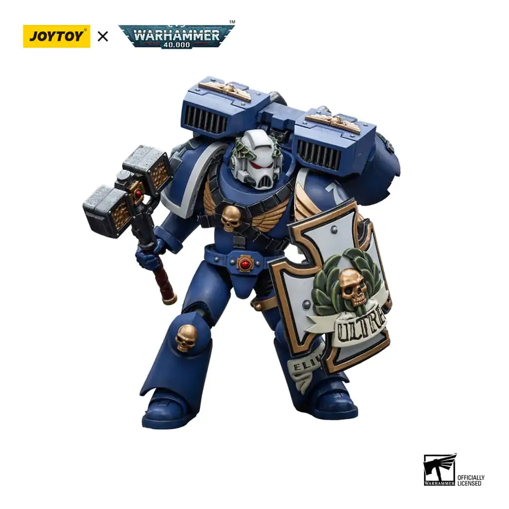 Warhammer 40k Akčná figúrka 1/18 Ultramarines Vanguard Veteran s Thunder Hammer a Storm Shield 12 cm produktová fotografia