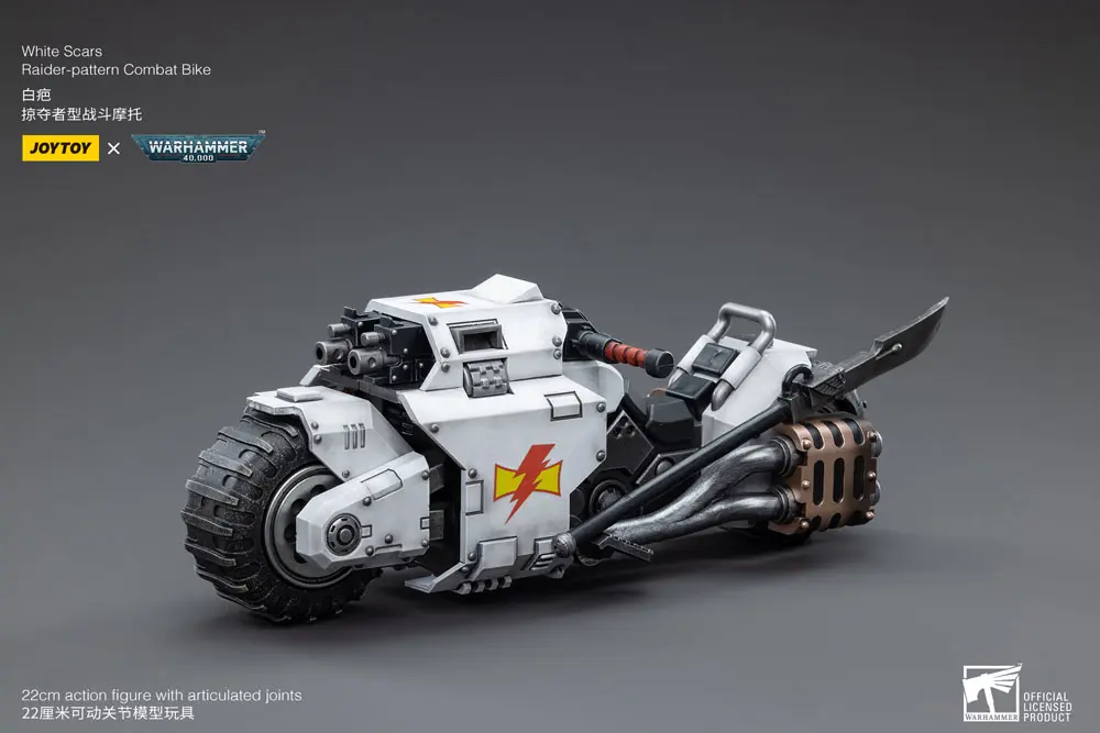 Warhammer 40k Vehicle 1/18 White Scars Raider-pattern bojová motorka 22 cm produktová fotografia