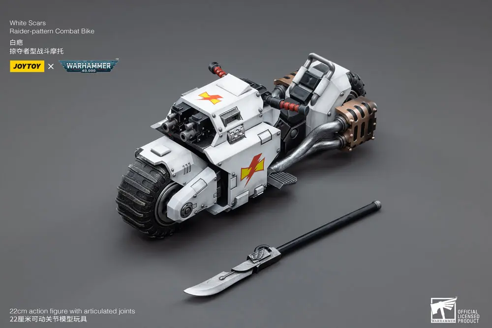 Warhammer 40k Vehicle 1/18 White Scars Raider-pattern bojová motorka 22 cm produktová fotografia
