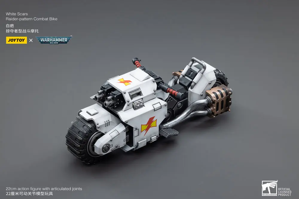 Warhammer 40k Vehicle 1/18 White Scars Raider-pattern bojová motorka 22 cm produktová fotografia
