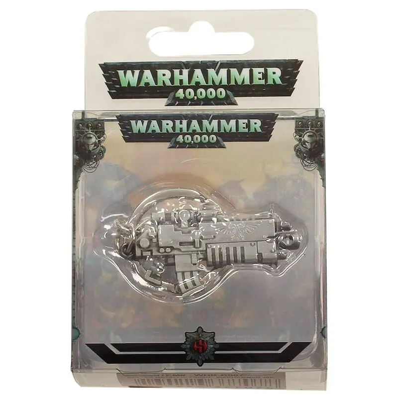 Warhammer 40K kovová prívesok Bolter kovový povrch termékfotó