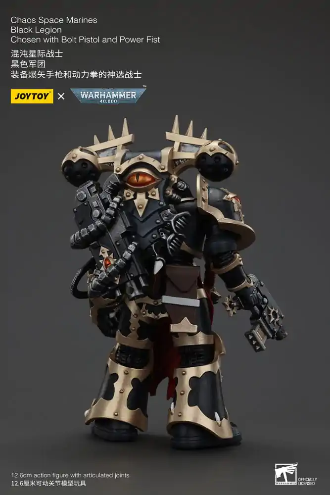 Warhammer 40k Akčná figúrka Chaos Space Marines Black Legion Chosen s Bolt Pistol a Power Fist 20 cm produktová fotografia