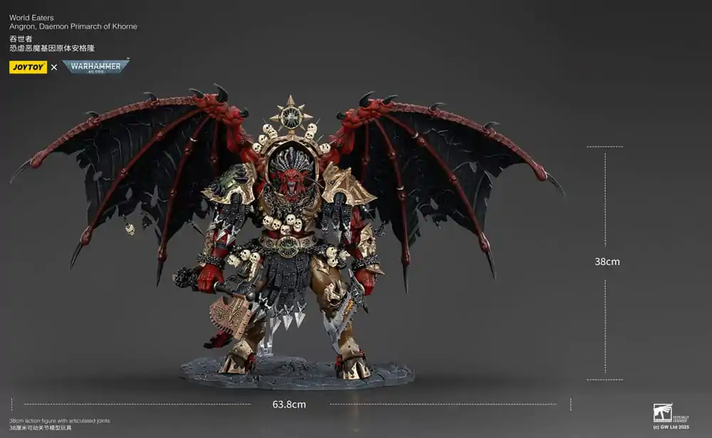 Warhammer 40k Akčná figúrka World Eaters Angron Daemon Primarch of Khorne 48 cm produktová fotografia