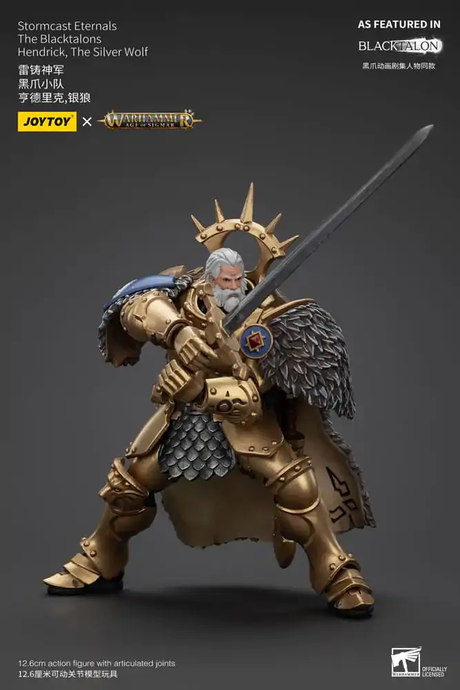 Warhammer Age of Sigmar Akčná figúrka Stormcast Eternals The Blacktalons Hendrick The Silver Wolf 20 cm produktová fotografia