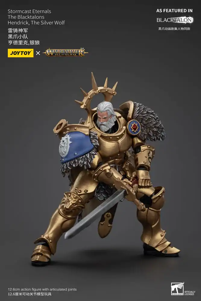 Warhammer Age of Sigmar Akčná figúrka Stormcast Eternals The Blacktalons Hendrick The Silver Wolf 20 cm produktová fotografia