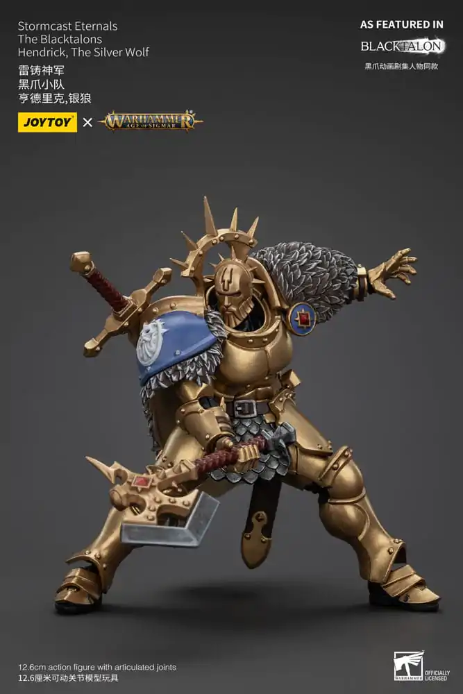 Warhammer Age of Sigmar Akčná figúrka Stormcast Eternals The Blacktalons Hendrick The Silver Wolf 20 cm produktová fotografia