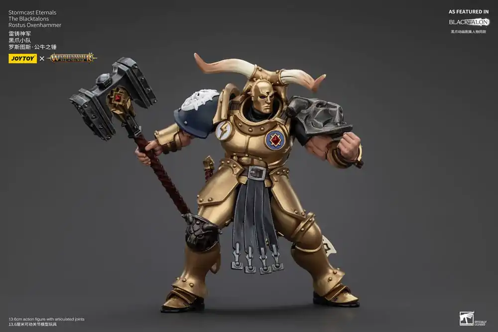 Warhammer Age of Sigmar Akčná figúrka Stormcast Eternals The Blacktalons Rostus Oxen hammer 20 cm produktová fotografia