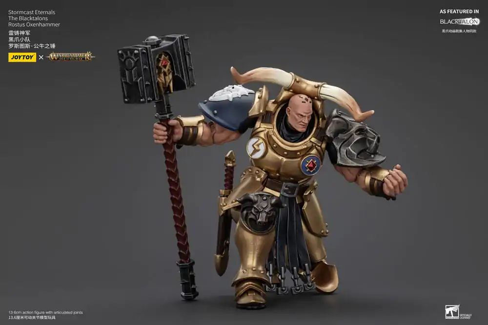 Warhammer Age of Sigmar Akčná figúrka Stormcast Eternals The Blacktalons Rostus Oxen hammer 20 cm produktová fotografia