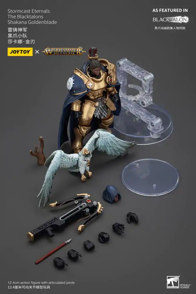 Warhammer Age of Sigmar Akčná figúrka Stormcast Eternals The Blacktalons Shakana Goldenblade 20 cm produktová fotografia